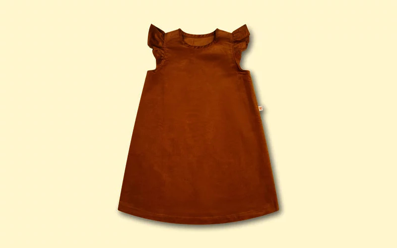 Wombly Cordkleid-Curcuma 001 Fini