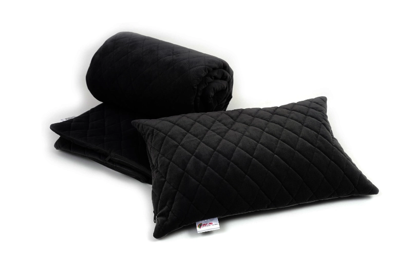 DELUX SET Beschwerungsdecke Gewichtsdecke Vest Pol Rehakinder Behinderung Hilfsmittel FiNiFuchs