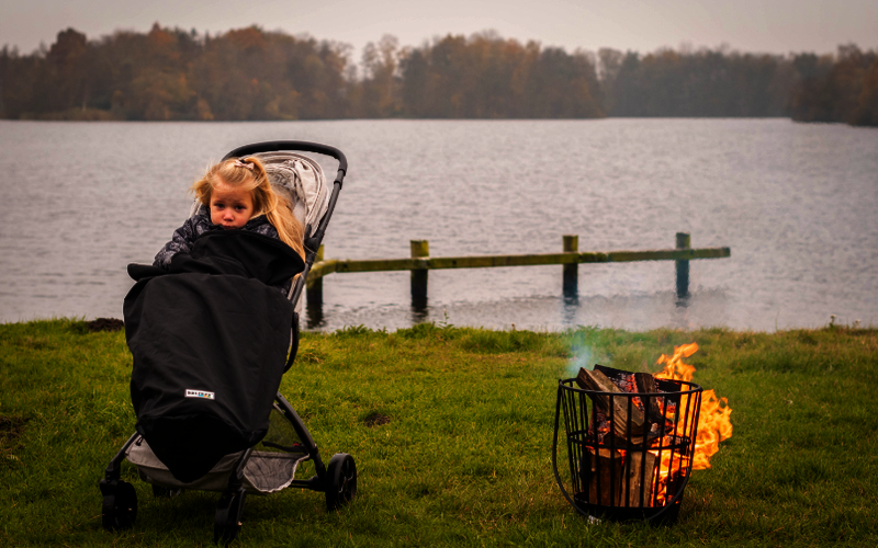 Rollstuhldeckemit Fussmuff-FiNiFuchs-Kinderrollstuhldecke