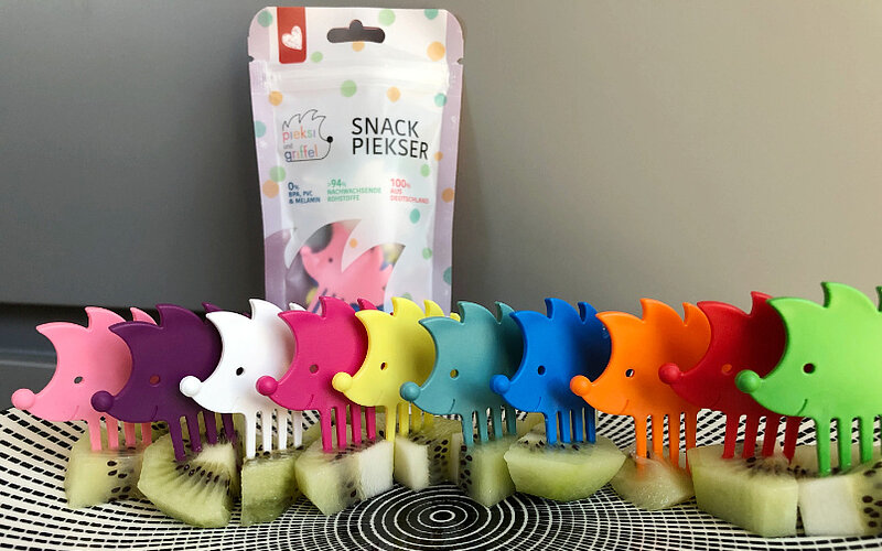 Snack Piekser Greifhilfe FiNiFuchs Kinderhilfsmittel