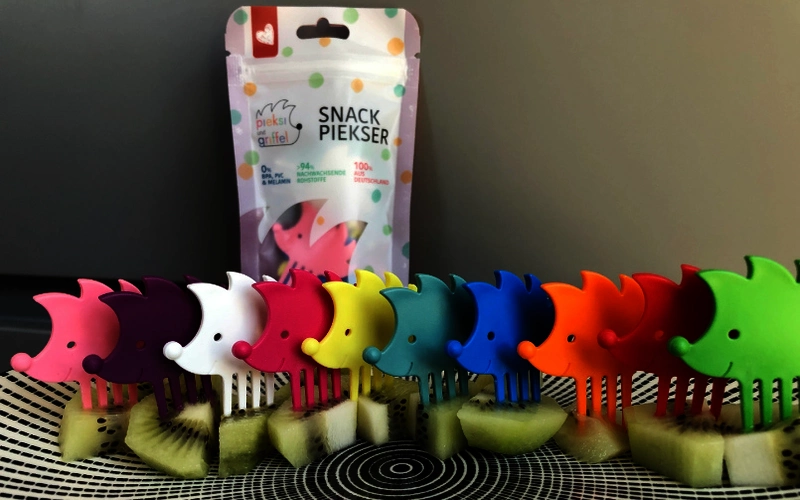 Snack Piekser Greifhilfe FiNiFuchs Kinderhilfsmittel